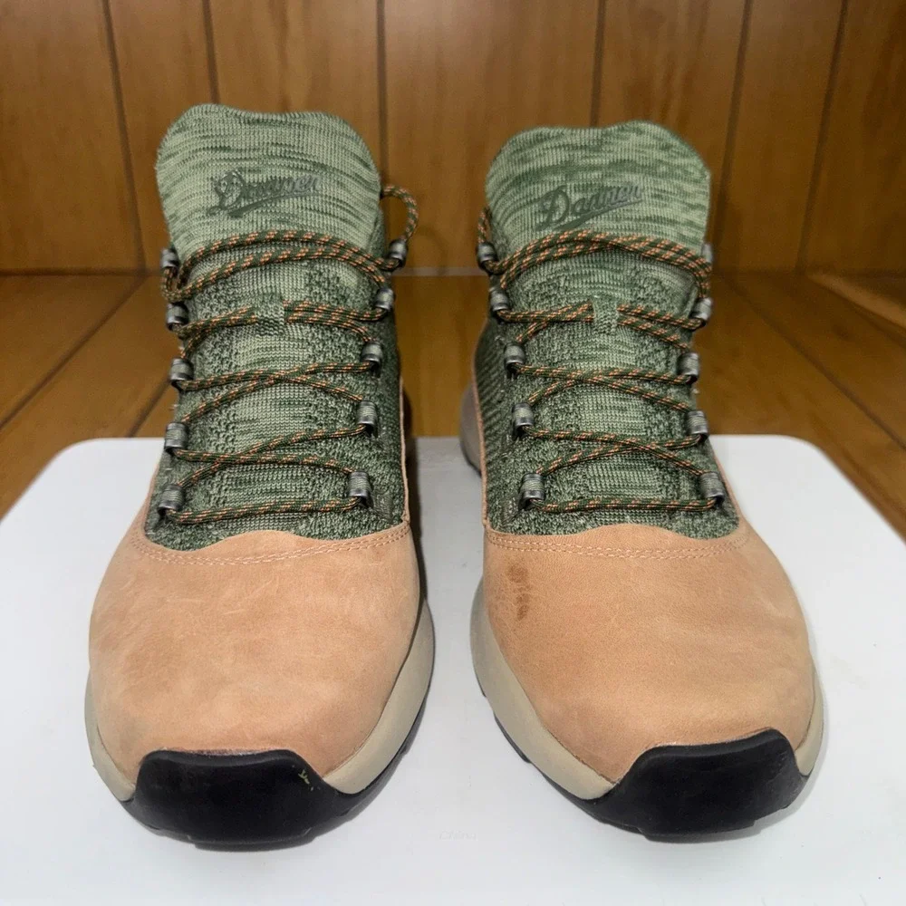 Danner Caprine Kombu Wood Smoke‎ Hiking Boots Mens 9.5 Leather Fabric Upper